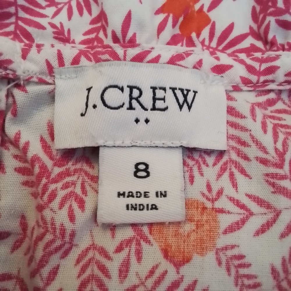 J. Crew Re-Imagined Floral Tiered Ruffle Sleeveless Midi Dress - 8 - Picture 13 of 15